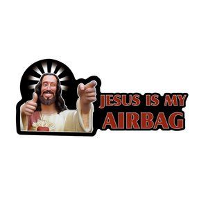 (2for10$ bundle) sticker jesus is my airbag funny